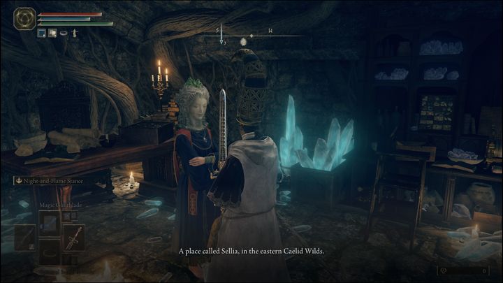 Po spotkaniu z Sellen odblokujecie u niej dostęp do usług czarodziejskich w postaci czarów do kupienia za posiadane przez Was runy - Elden Ring: Czarodziejka Sellen (Sorceress Sellen) - Elden Ring - poradnik do gry