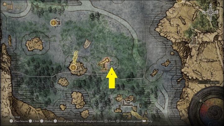 Rya znajduje się w Jeziornej Liurnii (Liurnia of the Lakes), w małej kapliczce, nieopodal złotego teleskopu (punkt został zaznaczony na mapie) - Elden Ring: Rya / Zorayas - solucja, opis przejścia - Elden Ring - poradnik do gry