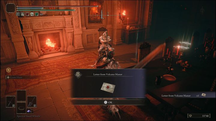 Podnieście również list z Wulkanicznego Dworu (Letter from Volcano Manor) ze stołu - Elden Ring: Rya / Zorayas - solucja, opis przejścia - Elden Ring - poradnik do gry