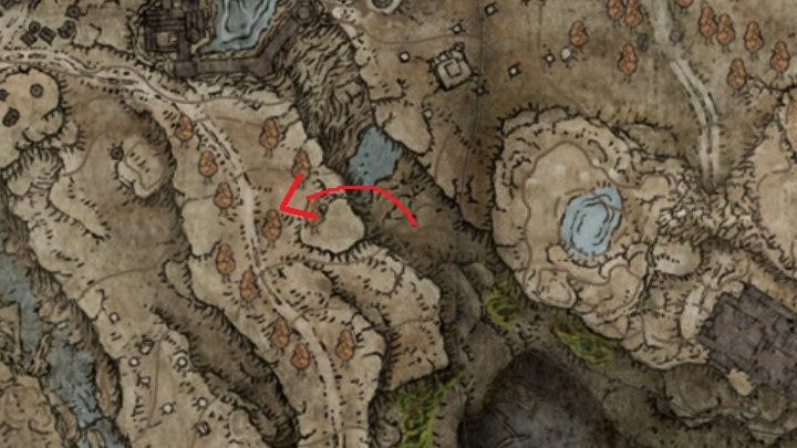 Na końcu ścieżki natraficie na płytki zbiornik wodny oraz wejście do tunelu - Shadow of the Erdtree: Jak dotrzeć na południowy skraj mapy? - Elden Ring - poradnik do gry