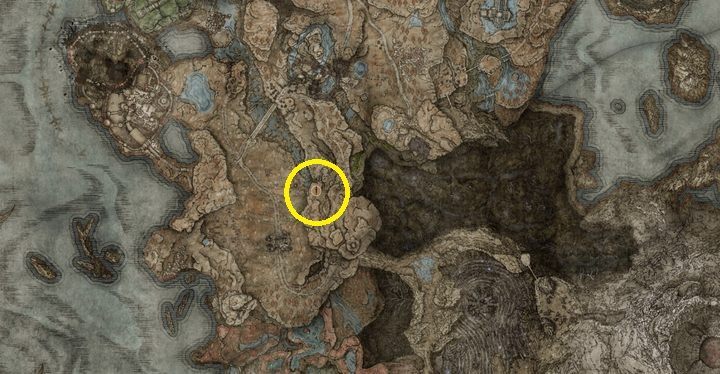 Udajcie się do Ujęcie lawy w ruinach kuźni - wejście znajduje się na północy - Shadow of the Erdtree: Wszystkie nowe bronie mapa - Elden Ring - poradnik do gry