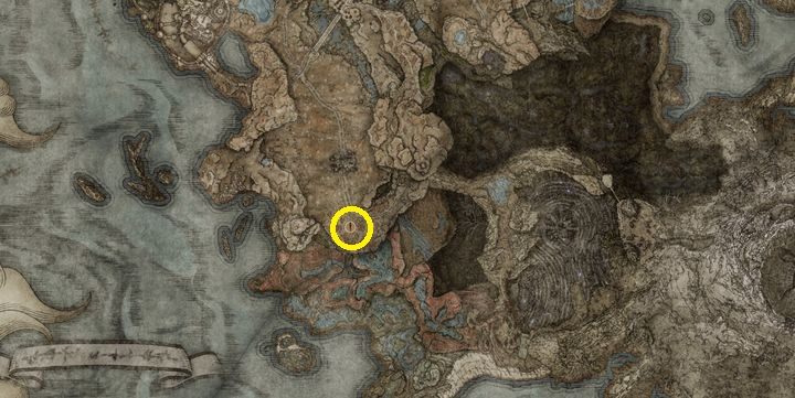 Broń ukryta jest na niższym poziomie Lochu płaczki, za iluzją ściany, którą musicie zniszczyć - Shadow of the Erdtree: Wszystkie nowe bronie mapa - Elden Ring - poradnik do gry
