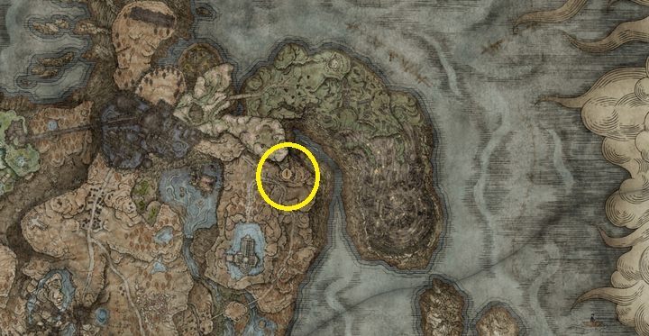 Broń znajdziecie w wielkiej skrzyni na samym szczycie wieży - Shadow of the Erdtree: Wszystkie nowe bronie mapa - Elden Ring - poradnik do gry