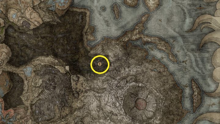 Broń znajdziecie w pobliżu miejsca łaski Ruiny kościoła w północno wschodniej części Lasu Otchłani - Shadow of the Erdtree: Wszystkie nowe bronie mapa - Elden Ring - poradnik do gry