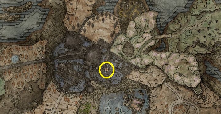 Porozmawiajcie z Rycerzem Ognia Queelign w zamkniętym pokoju modlitewnym (Prayer Room) - wybierzcie opcję Use Iris of Occultation, a NPC upuści broń do rzucania - Shadow of the Erdtree: Wszystkie nowe bronie mapa - Elden Ring - poradnik do gry