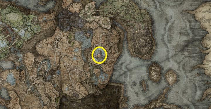 Pokonajcie przeciwnika Szermierka Nocy Jolan w lokacji Manus Metyr - Shadow of the Erdtree: Wszystkie nowe bronie mapa - Elden Ring - poradnik do gry