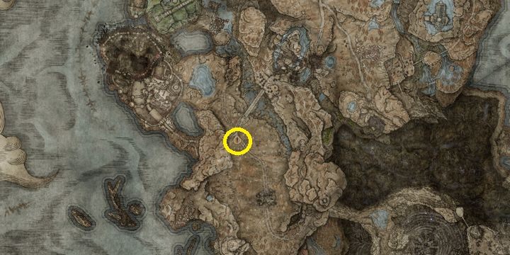 Broń otrzymacie po zabiciu Rogatego Przybysza w dowolnym momencie wykonywania jego questów - Shadow of the Erdtree: Wszystkie nowe bronie mapa - Elden Ring - poradnik do gry