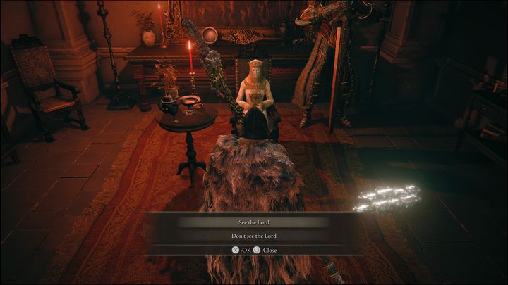 Po zabiciu Juno Hoslowa, udajcie się do Tanith - Elden Ring: Tanith / Wulkaniczny Dwór (Volcano Manor) - solucja, opis przejścia - Elden Ring - poradnik do gry