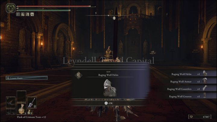 Po zabójstwie celów oznaczonych przez Rycerza Bernahla (Knight Bernahl) otrzymacie Set Rozszalałego Wilka (Raging Wolfs Set) - Elden Ring: Tanith / Wulkaniczny Dwór (Volcano Manor) - solucja, opis przejścia - Elden Ring - poradnik do gry