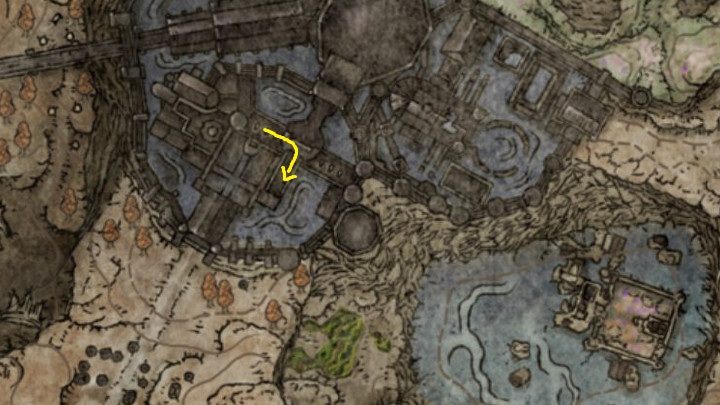 Mniej więcej w połowie muru dotrzecie do skrzyżowania - Shadow of the Erdtree: Jak dotrzeć do dolnego Ostrowyżu Altus? - Elden Ring - poradnik do gry