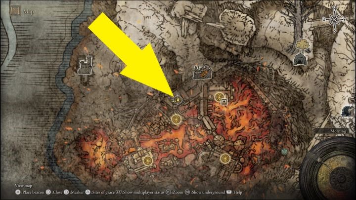 Przedostatnia, potrzebna to zakończenia zadania Klątwa siewu (Seedbed Curse), znajduje się na Górze Gelmir (Mt - Elden Ring: Łajnożerca (Dung Eater) / Szubrawiec Boggart (Blackguard Boggart) - solucja, opis przejścia - Elden Ring - poradnik do gry