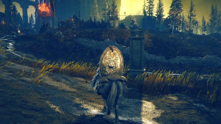 Do tego obelisku dotrzecie podróżując na północ od miejsca łaski Highroad Cross - Shadow of the Erdtree: Wszystkie fragmenty mapy - Elden Ring - poradnik do gry