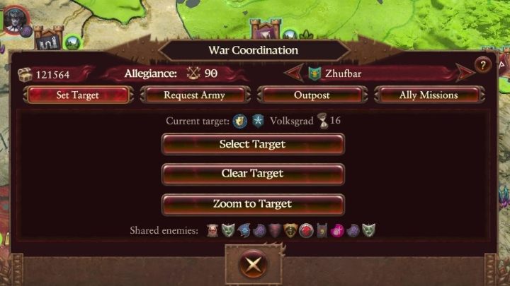 W pierwszej kolejności warto zwrócić uwagę na punkty Oddania - Total War Warhammer 3: Dyplomacja - Total War Warhammer 3 - poradnik do gry