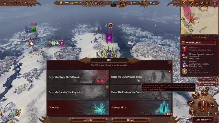 W ramach jednego pojawienia się Szczelin, możecie zdobyć jedynie jedną duszę - Total War Warhammer 3: Królestwo Chaosu - ogólne zasady - Total War Warhammer 3 - poradnik do gry