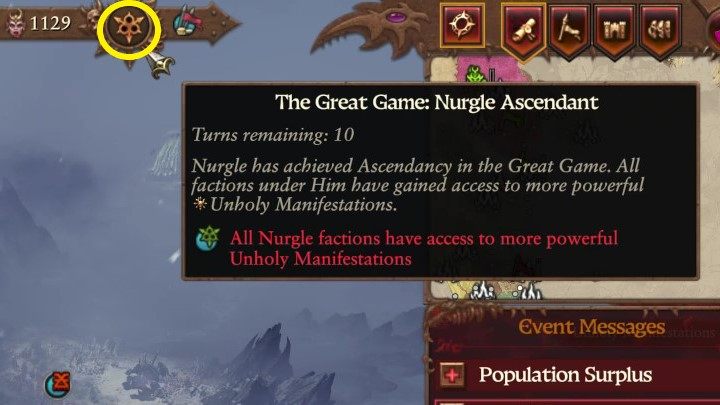 Rasa demonów, której spaczenie w momencie przeliczenia jest największe, otrzymuje bonusy w aspekcie Piekielnej Manifestacji - Total War Warhammer 3: Wielka Gra - Total War Warhammer 3 - poradnik do gry
