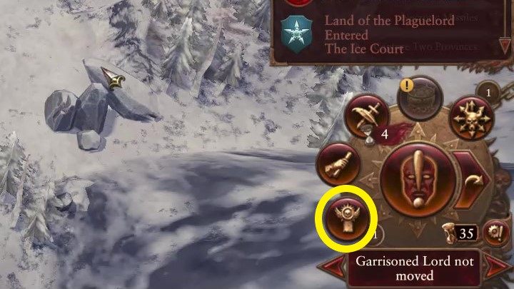Aby otworzyć zakładkę Wytyczne należy nacisnąć przycisk w menu kołowym w prawym dolnym rogu - Total War Warhammer 3: Wytyczne, misje, warunki zwycięstwa - Total War Warhammer 3 - poradnik do gry