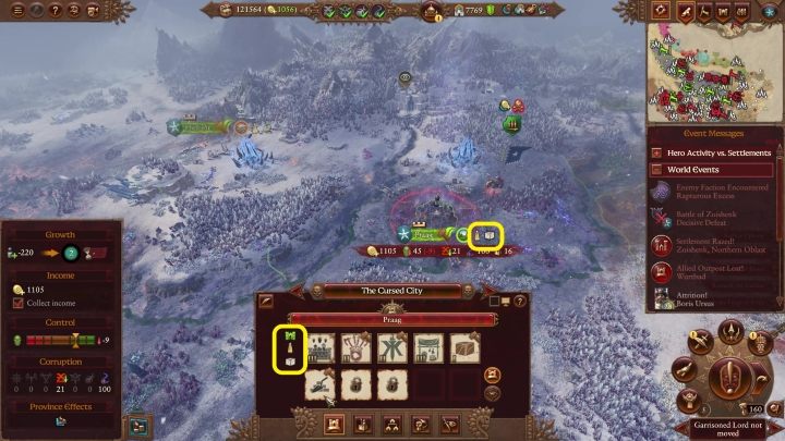 Możecie je zobaczyć zarówno na mapie kampanii, jak i na ekranie prowincji - Total War Warhammer 3: Rozwój osad, budynki i klimat - Total War Warhammer 3 - poradnik do gry