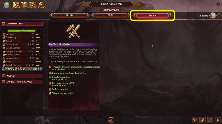 Zadania te aktywują się, gdy Wasza postać osiągnie odpowiedni poziom (najczęściej 10) - Total War Warhammer 3: Ekwipunek i misje - szczegóły - Total War Warhammer 3 - poradnik do gry