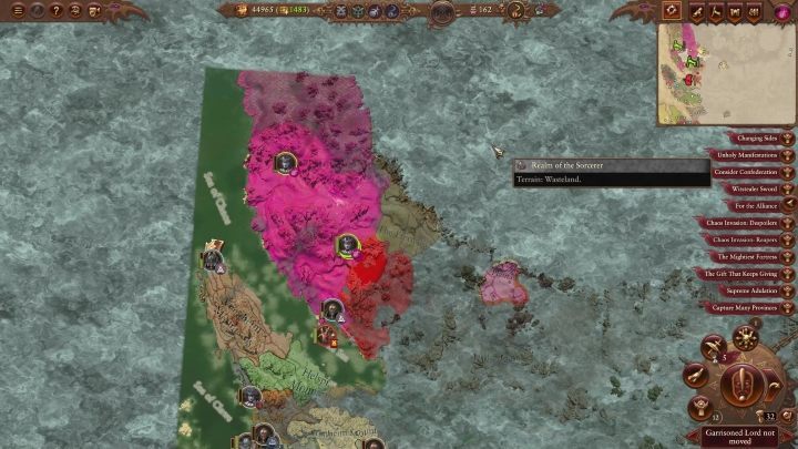 Po rozpoczęciu gry jesteście w stanie wojny z sąsiednimi klanami Norsca - Total War Warhammer 3: Slaanesh - jak zacząć? - Total War Warhammer 3 - poradnik do gry