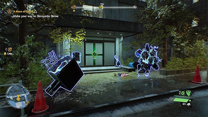 Найдите вход в здание, показанное на картинке выше, и войдите внутрь — Ghostwire Tokyo: Deep Cleaning — прохождение, прохождение — руководство по игре Ghostwire Tokyo
