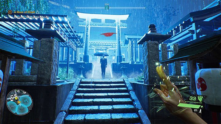 Możecie wyruszyć dalej na południe, tym razem już bezpośrednio w stronę świątyni Shiroyama - Ghostwire Tokyo: Śmiertelny labirynt (A Maze of Death) - solucja, opis przejścia - Ghostwire Tokyo - poradnik do gry