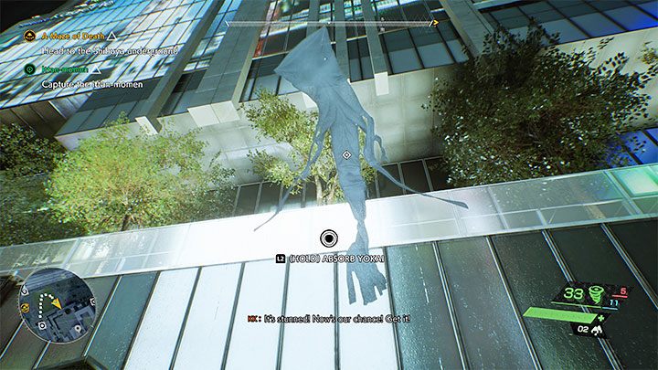 Poszybujcie w stronę zielonego fragmentu dachu - Ghostwire Tokyo: Ittan-momen - solucja, opis przejścia - Ghostwire Tokyo - poradnik do gry