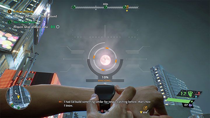Po znalezieniu się na dachu zacznijcie od dotarcia w oznaczone miejsce - Ghostwire Tokyo: Karmazynowy księżyc (The Crimson Moon) - solucja, opis przejścia - Ghostwire Tokyo - poradnik do gry