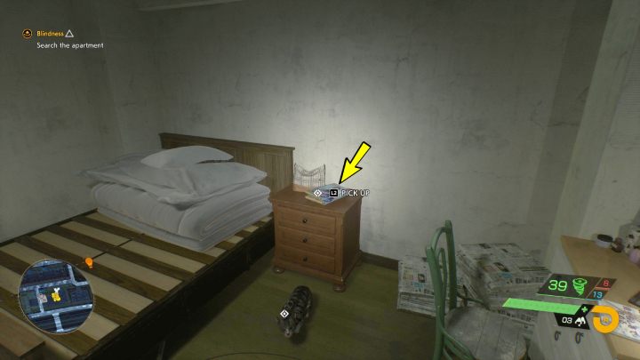 Relikt leży na stoliku przy łóżku w mieszkaniu 302 w budynku Kirigaoka C - Ghostwire Tokyo: Relikty, północne Tokio (Relics Northern Tokyo) - lista wszystkich - Ghostwire Tokyo - poradnik do gry