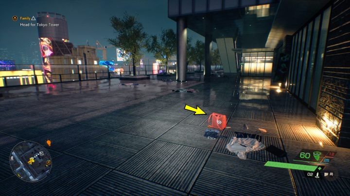Relikt leży na podłodze tarasu budynku na północny wschód od świątyni Namita - Ghostwire Tokyo: Relikty, południowe Tokio (Relics Southern Tokyo) - lista wszystkich - Ghostwire Tokyo - poradnik do gry
