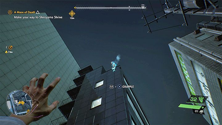 Ważnym elementem kompletnej eksploracji świata gry jest też badanie dachów budynków oraz wysokich półek - Ghostwire Tokyo: Eksploracja świata gry - Ghostwire Tokyo - poradnik do gry