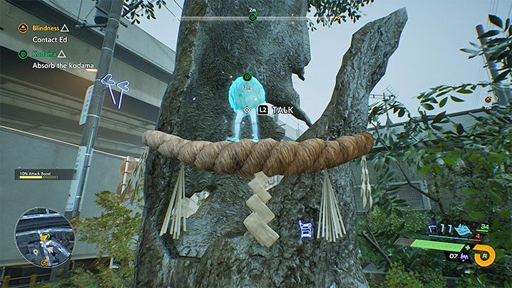 Po wygranej bitwie podejdźcie do drzewa, a pojawi się kodama - Ghostwire Tokyo: Kodama - solucja, opis przejścia - Ghostwire Tokyo - poradnik do gry
