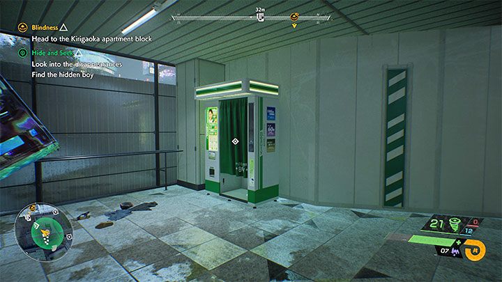 Chłopczyk ukryje się w nowym obszarze oznaczonym na zielono na mapie świata - Ghostwire Tokyo: Zabawa w chowanego (Hide and Seek) - solucja, opis przejścia - Ghostwire Tokyo - poradnik do gry