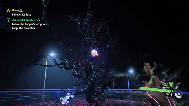 Znajdziecie się docelowo w nieoświetlonej lokacji przypominającej próżnię - Ghostwire Tokyo: Niewidzialny wędrowiec (The Invisible Wanderer) - solucja, opis przejścia - Ghostwire Tokyo - poradnik do gry