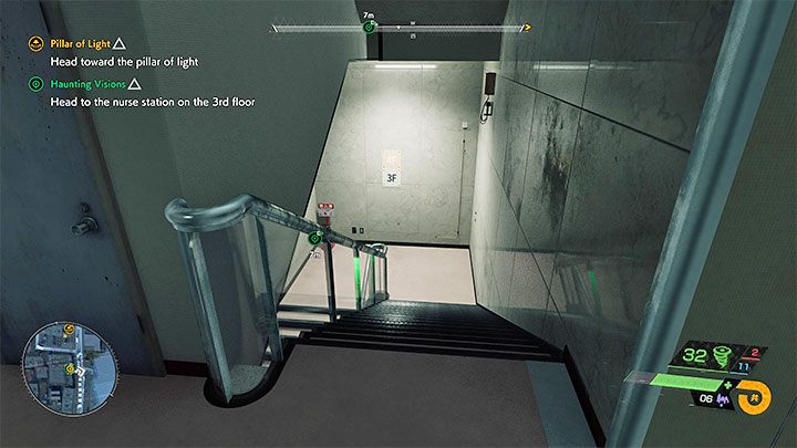 Na trzecie piętro budynku szpitala nie dociera się windą - Ghostwire Tokyo: Niepokojące wizje (Haunting Visions) - solucja, opis przejścia - Ghostwire Tokyo - poradnik do gry