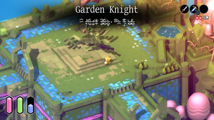 Ogrodowy rycerz dysponuje zarówno atakami wręcz, jak i tymi dystansowymi - Tunic: Ogrodowy rycerz (Garden Knight) - boss, jak pokonać? - Tunic - poradnik do gry