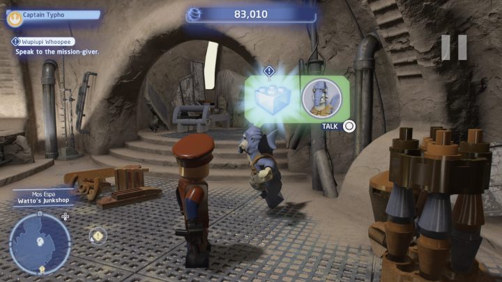 Porozmawiajcie ze zleceniodawcą i przyjmijcie zadanie - LEGO Skywalker Saga: Łupnie z łupiłupi (Wupiupi Whoopee) - solucja, opis przejścia - LEGO Skywalker Saga - poradnik do gry