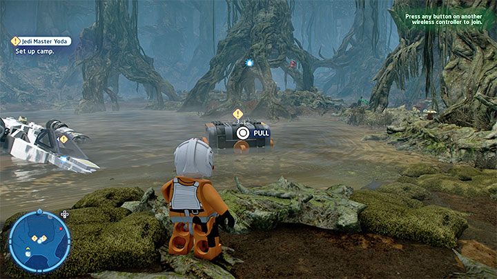 Po awaryjnym lądowaniu zakończonym znalezieniem się na bagnach (Dragonsnake Bog) otrzymacie zadanie zbudowania obozowiska - LEGO Skywalker Saga: Stacja hibernacja (Hibernation Station) - solucja, opis przejścia - LEGO Skywalker Saga - poradnik do gry