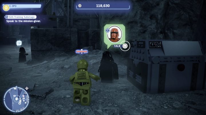 Sterując droidem protokolarnym, porozmawiajcie ze zleceniodawcą i przyjmijcie zadanie - LEGO Skywalker Saga: Szkoleniowy sabotaż Sithów (Sith Training Sabotage) - solucja, opis przejścia - LEGO Skywalker Saga - poradnik do gry