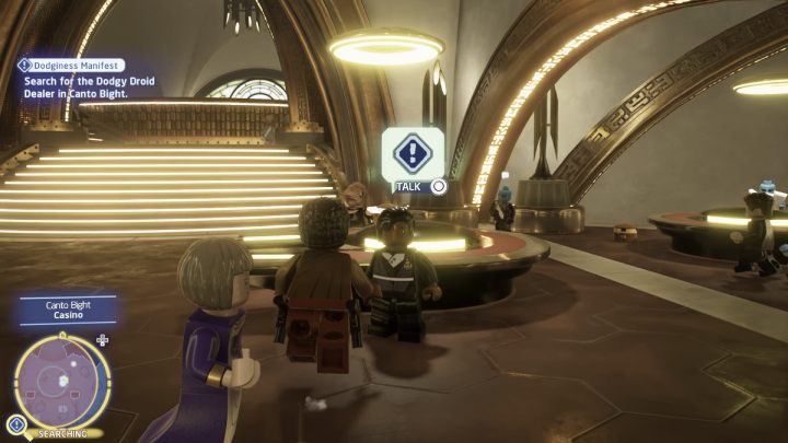 Polećcie do Canto Bight na planecie Cantonica i porozmawiajcie ze zleceniodawcą - LEGO Skywalker Saga: Przygody pełne podejrzeń (Dodginess Manifest) - solucja, opis przejścia - LEGO Skywalker Saga - poradnik do gry