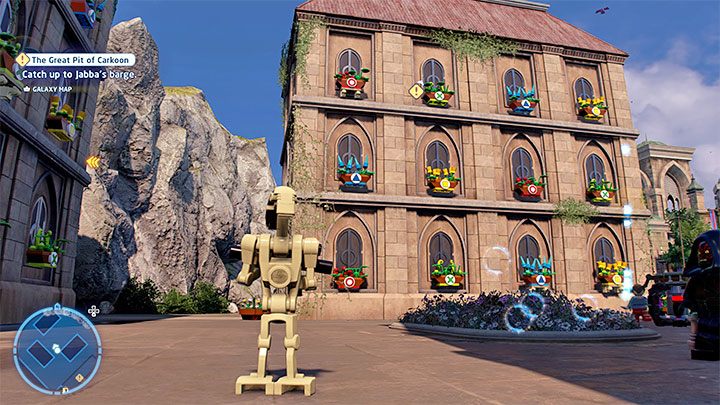 Prawidłowa kolejność doniczek dla prawego budynku to - LEGO Skywalker Saga: Theed - lista wszystkich łamigłówek (cz. 1) - LEGO Skywalker Saga - poradnik do gry