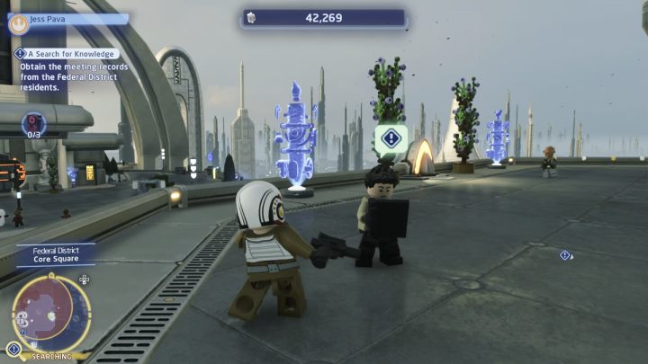 Odwiedźcie wszystkie obszary poszukiwań i odbierzcie zapiski ze spotkań od mieszkańców dzielnicy - LEGO Skywalker Saga: Poszukiwania wiedzy (A Search for Knowledge) - solucja, opis przejścia - LEGO Skywalker Saga - poradnik do gry