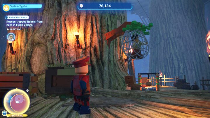 5 osoba wisi na najwyższym poziomie wioski - LEGO Skywalker Saga: Rebeliancka sieć (Rebel Net Work) - solucja, opis przejścia - LEGO Skywalker Saga - poradnik do gry