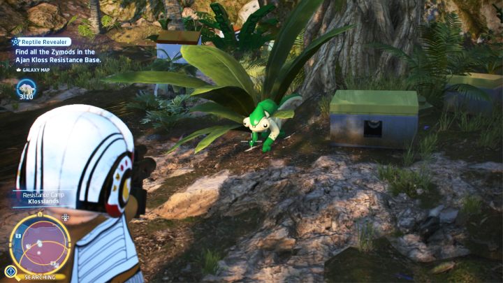 Zielony kameleon ukrywa się przy drzewie - LEGO Skywalker Saga: Gonitwa za gadami (Reptile Revealer) - solucja, opis przejścia - LEGO Skywalker Saga - poradnik do gry