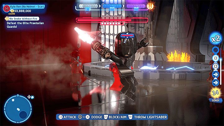 To nie starcie z pojedynczym bossem, tylko duża bitwa z pretoriańskimi strażnikami (Praetorian Guards), których możecie traktować jako bossów - LEGO Skywalker Saga: Pretoriańscy strażnicy (Praetorian Guards) - boss, jak pokonać? - LEGO Skywalker Saga - poradnik do gry