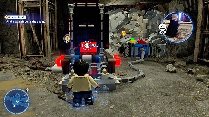 Prawa ścieżka doprowadzi Was do zawalonego tunelu - LEGO Skywalker Saga: Sól w oku Kylo (Ground A-salt) - solucja, opis przejścia - LEGO Skywalker Saga - poradnik do gry