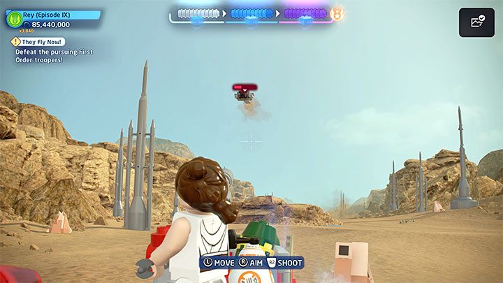 Poziom ten posiada 3 wyzwania - LEGO Skywalker Saga: Teraz latają (They Fly Now) - solucja, opis przejścia - LEGO Skywalker Saga - poradnik do gry