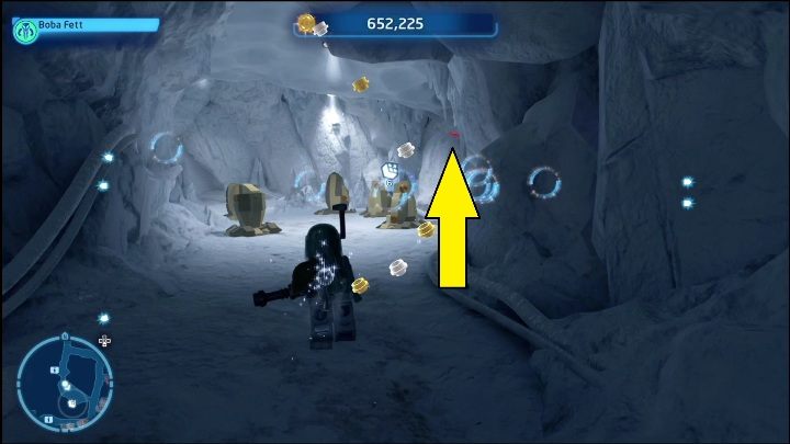 Tę znajdźkę zdobędziecie w północno zachodniej części lokacji - LEGO Skywalker Saga: Baza Echo - lista wszystkich łamigłówek - LEGO Skywalker Saga - poradnik do gry