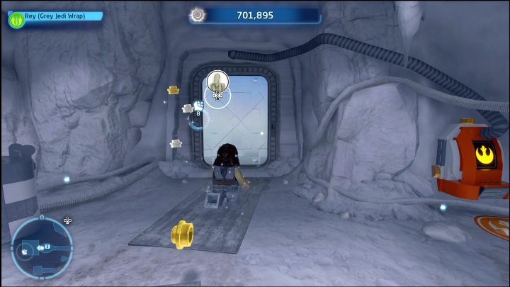 Ten klocek znajdziecie w pomieszczeniu zamkniętym przez metalowe drzwi - LEGO Skywalker Saga: Baza Echo - lista wszystkich łamigłówek - LEGO Skywalker Saga - poradnik do gry