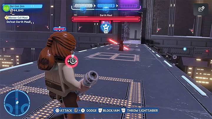 Najrzadszym atakiem bossa jest duszenie z użyciem Mocy - LEGO Skywalker Saga: Maul-y problem (Better Call Maul) - solucja, opis przejścia - LEGO Skywalker Saga - poradnik do gry