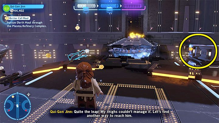 Alternatywnym rozwiązaniem problemu z elektrycznością jest zainteresowanie się skrzynkami do przenoszenia z użyciem Mocy z powyższego obrazka - LEGO Skywalker Saga: Maul-y problem (Better Call Maul) - solucja, opis przejścia - LEGO Skywalker Saga - poradnik do gry